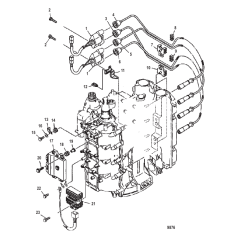 Electrical Components Ignition Coil and ECU Mounting