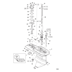 Gear Housing Driveshaft (2.07:1) (S/N-0T590053 And Below)