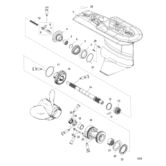 Gear Housing (Propshaft) (2.07:1) (S/N-0T590053 And Below)