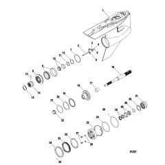 Gear Housing, Prop Shaft-Counter Rotation, 5.44 Torpedo