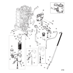 Starboard Cylinder Block/Oil Cooler