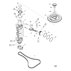 Crankshaft, Pistons and Connecting Rods