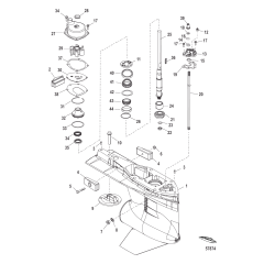 Gear Housing Driveshaft, 4.80 Torpedo