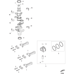 Crankshaft, Pistons and Connecting Rods