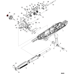 Tiller Handle Shift and Throttle Components (Mid Mount SeaPro)