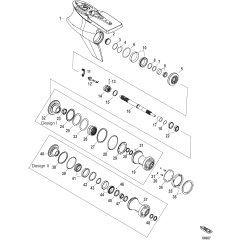 Gear Housing, Prop Shaft-Counter Rotation, Sport Master (1.60 Gear Ratio)