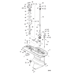 Gear Housing Driveshaft-2.33:1 -Serial #1C033811 & Up