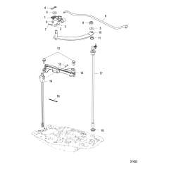 Shift Linkage Tiller, Design II-No Shift Detent