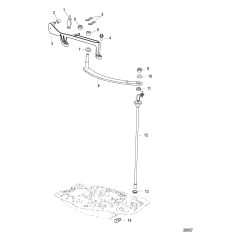 Shift Linkage Big Tiller Gas Assist