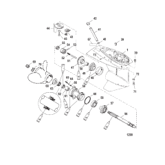 Gear Housing Propeller Shaft-Short-2:1 Gear Ratio