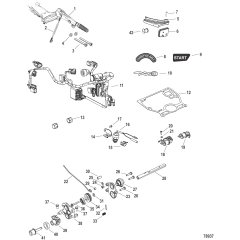 Conversion Kit Remote Control Models to Tiller Handle Models 8M0226901