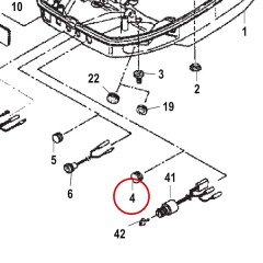Mercury - Grommet (Manual) - Quicksilver - 25-162263