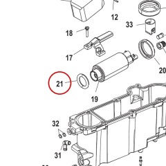 Mercury - O-ring - Quicksilver - 25-889316