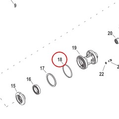 Mercury - O-Ring for Gear Housing Propeller Shaft - Quicksilver - 25-8M0065566