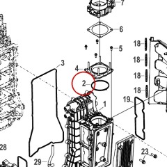 Mercury - GASKET Throttle Body - Quicksilver - 27-8M0142545