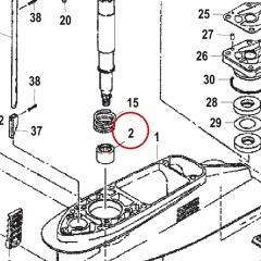 Mercury - BEARING Needle - Quicksilver - 31-8130487
