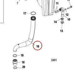 Mercury - TUBE ASSEMBLY Water (30.00 Inch) - Quicksilver - 32-885541A03