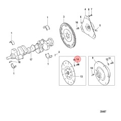 MerCruiser - SCREW (.375-16 x 1.00) - MPI EFI 5.0L 5.7L 6.2L - 10-35091