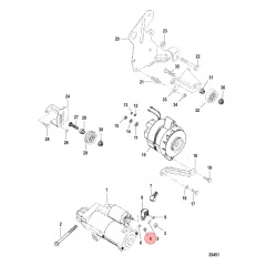 Mercury - NUT (M5) Stainless Steel - Quicksilver - 11-400211