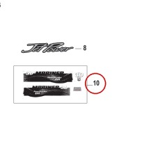 Mercury - DECAL SET - Quicksilver - 37-896855A06