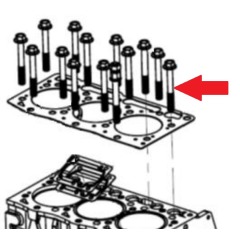 Shire - Cylinder Head Bolt - 15 15 & 15 20 - 3M78030009