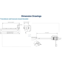 Active Imaging 3-in-1 Simrad Lowrance Transducer Side Down Scan  000-14489-001