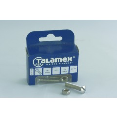 Talamex - RAISED HEAD SCREW CS M6X30 SLOTTED (24) - 40.101.104