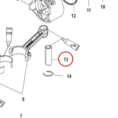 Mercury - PIN Piston - Quicksilver - 41-893863
