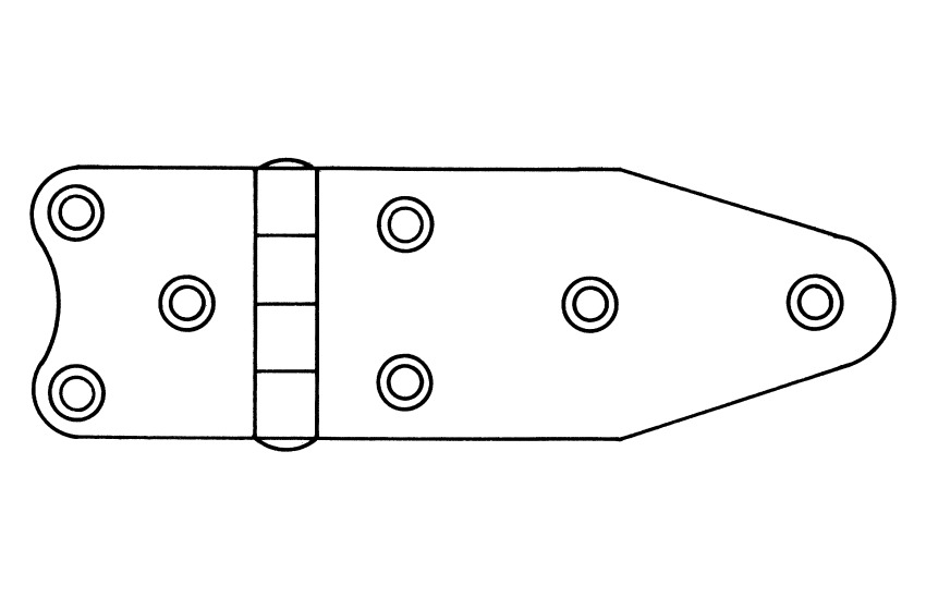 Talamex - HINGE RVS 75X40X2MM - 43.803.075 | Hinges | Bottom Line ...