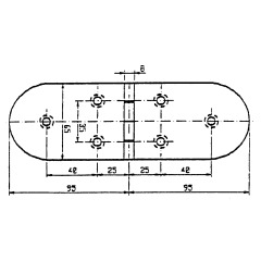 Talamex - HINGE  190X65  90° - 43.804.190