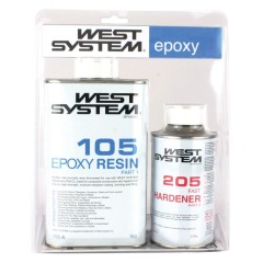 West System - Standard Epoxy 105 / 205 Pack A (Fast) - 1.2Kg