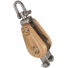 Barton - Single - Swivel - Becket - Classic Wooden Block S1 - 50430