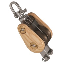 Barton - Double - Swivel - Becket - Classic Wooden Block S1 - 52430