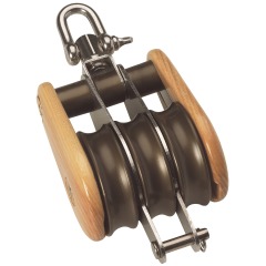 Barton - Triple - Swivel - Becket - Classic Wooden Block S1 - 53430