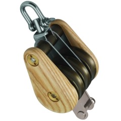 Barton - Triple - Swivel - Becket - Classic Wooden Block S2 - 53445