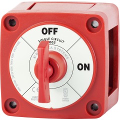 Blue Sea - 6005 Battery Switch With Key -300A - Mini - Marine rated - IP66 - OFF/ON