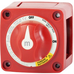 Blue Sea - Battery Switch - Mini - Marine rated - IP66 - DUAL OFF/ON+ - PN. 6011