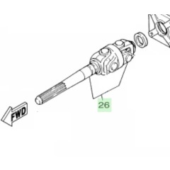 YAMAHA Hydra-drive - DE-DHD - Universal Joint Assembly - 6U1-45860-A0