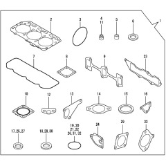 Yanmar - Gasket Set(Non-Asb.) - 729150-92850