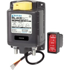 Blue Sea - ML-ACR Automatic Charging Relay with Manual Control - 24V DC 500A - PN. 7623