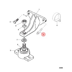 MerCruiser - STUD (3/16-16 x 2.25) - MPI 4.3L 5.7L 6.2L - 16-8M2004610