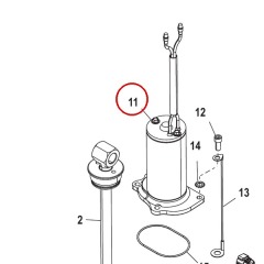 Mercury - MOTOR ASSEMBLY - Quicksilver - 827675A1