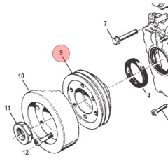 MerCruiser CMD - PULLEY 4.2L 2.8L - Quicksilver - 850420A1