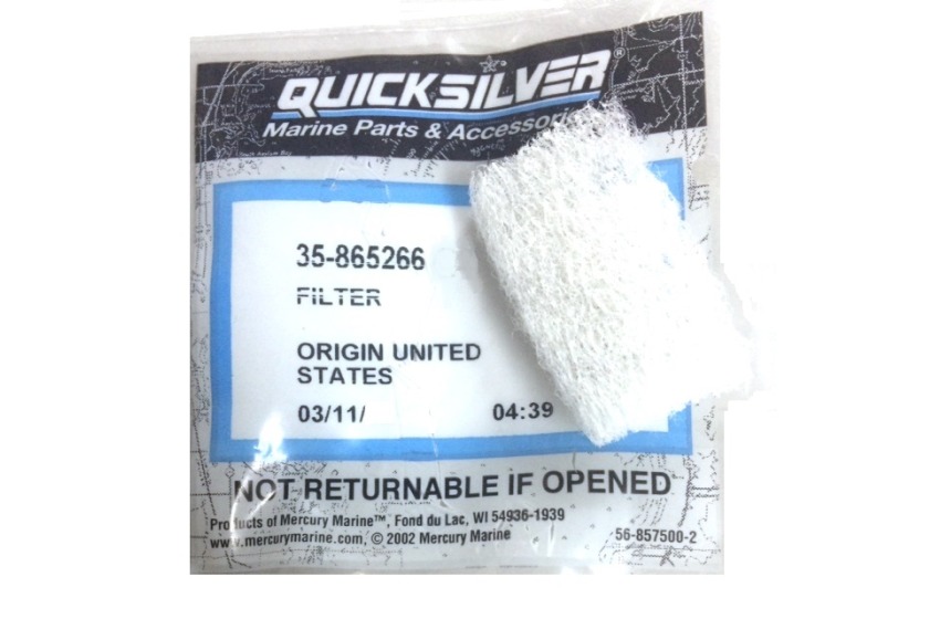 MerCruiser FILTER 3 0L MPI 4 3L MPI 350 MAG Quicksilver 865266 MerCruiser 3 0L MPI Alpha