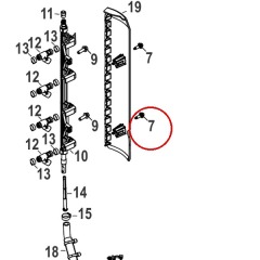 Mercury - SCREW (M6) - Quicksilver - 8M0005773