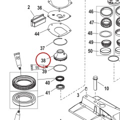 Mercury - CARRIER ASSEMBLY Oil Seal - Quicksilver - 8M0007131