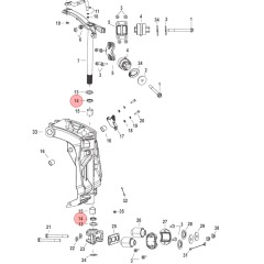 Mercury - SEAL - SWIVEL TUBE - EFI - 26-8M0034870