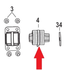 Mercury - MOUNTS - UPPER - Quicksilver - 8M0096243