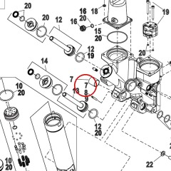 Mercury - Power Trim Motor Shaft Kit - Quicksilver - 8M0142997