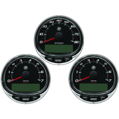 Mercury - TACHOMETER SPEED BLACK DUAL - Quicksilver - 79-8M0185893